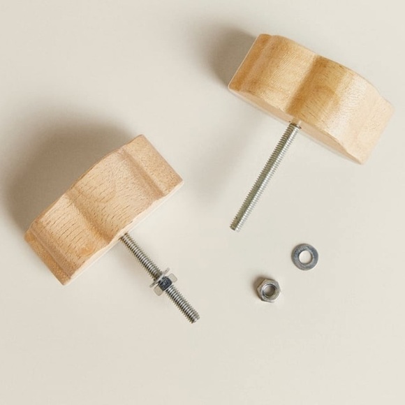 CLOUD WOODEN DOOR KNOB (PACK OF 2) - Picture 3 of 10